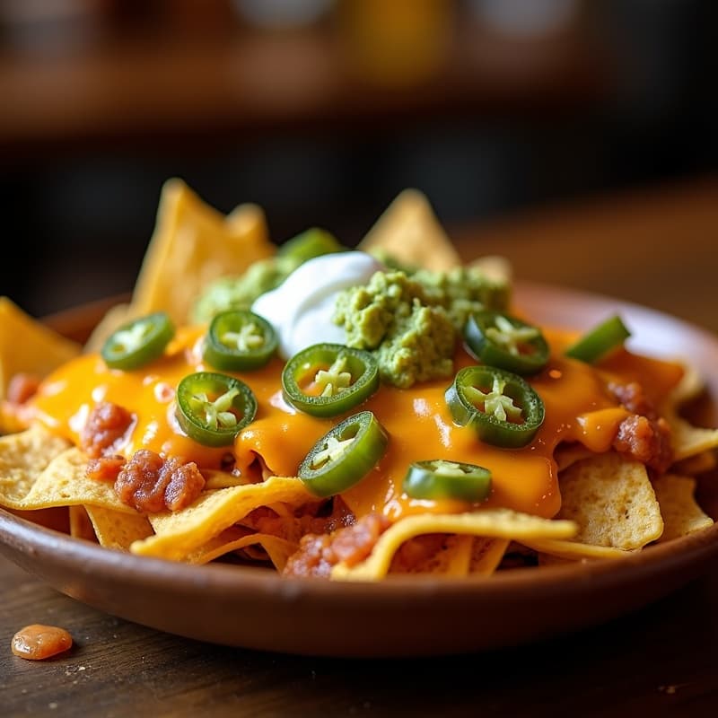 Loaded nachos appetizer